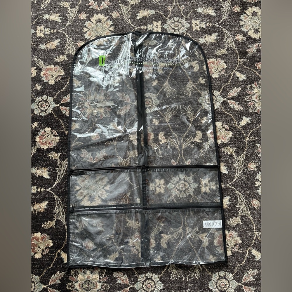 INSPIRATIONS DANCEWEAR Clear Plastic Garment Bag with Zipper